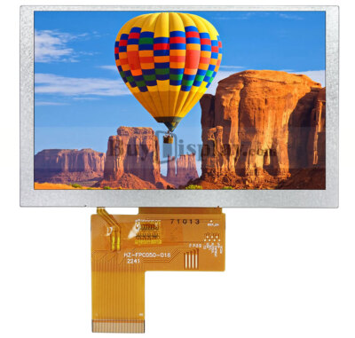 5'' IPS TFT LCD Display WVGA 800x480 High Resolution for MP4,GPS