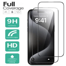 Tempered Glass Screen Protector For iPhone 17 16 15 14 Pro Max  Protective Film
