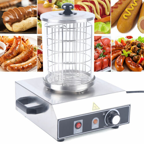 350W Restaurant Hot Dog Wärmer Maschine/Hot Dog Roller Wurstbrötchenwärmer EU Stecker - Bild 1 von 19