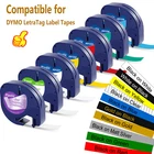 7PK Dymo Letratag Refill 91331 91330 White Plastic Label Tape 12mm LT-100H 1/2"