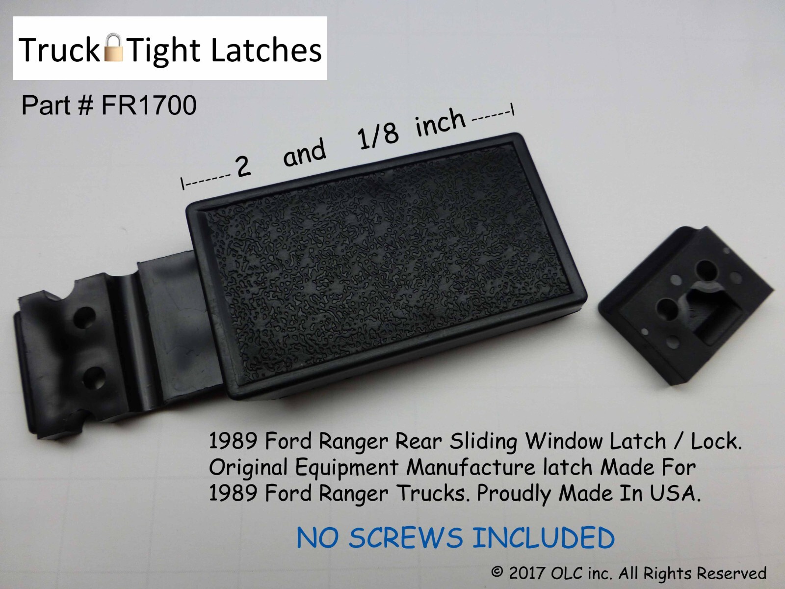 1989 Ford Ranger Rear Sliding Window Latch - Original Equipment SouthCo Latch