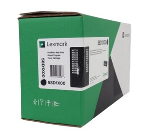 LEXMARK 58D1X00 BLACK EXTRA-HIGH-YIELD RETURN PROGRAM TONER CARTRIDGE