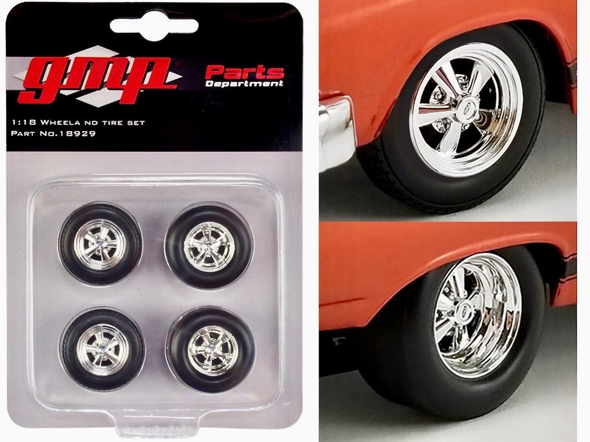 1/18 GMP 18929 67 Ford Fairlane Cragar Drag Wheel / Tire Set | eBay
