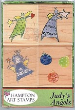 4 Hampton Art Stamps Judy's Angels Set 4780 FACTORY SEALED