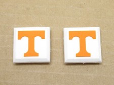 NEW TWO 2X WHITE/ORANGE "T" SILICONE TENNIS RACQUET VIBRATION DAMPENERS