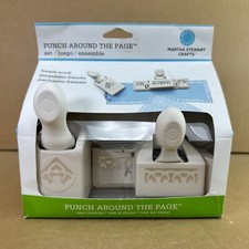 Martha Stewart FRENCH SCROLL edge  corner paper punch. Set of 2