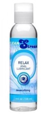 CleanStream Relax Desensitizing Anal Lubricant 4oz Numbing Lube Desensitizer