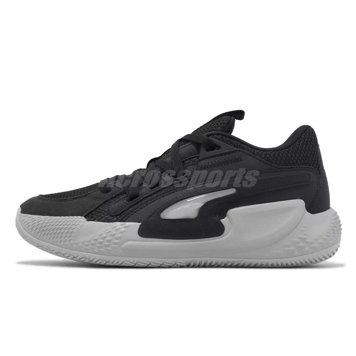 Puma Court Rider Chaos Team Ash Gray Black Men Basketball Shoes 379013 08