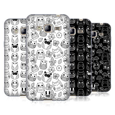 HEAD CASE DESIGNS DOODLE OWLS SOFT GEL CASE FOR SAMSUNG PHONES 3