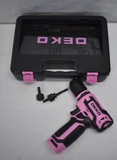 Deko Cordless Drill DKCD12XL02 12V Pink/Black Tool Only Electric Hand Repair