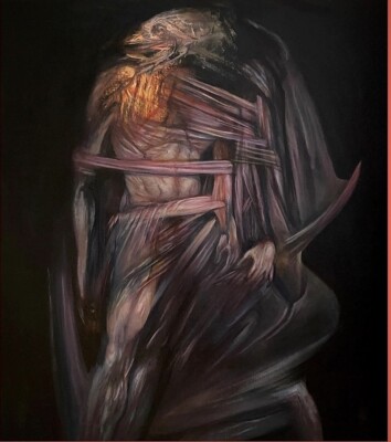 Pintura Mitológico Hombre Alado By ManuelAzzcuy (No Frame )18x24 Inches