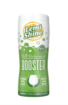Lemi Shine Dish Detergent Booster Powder, 10 Oz