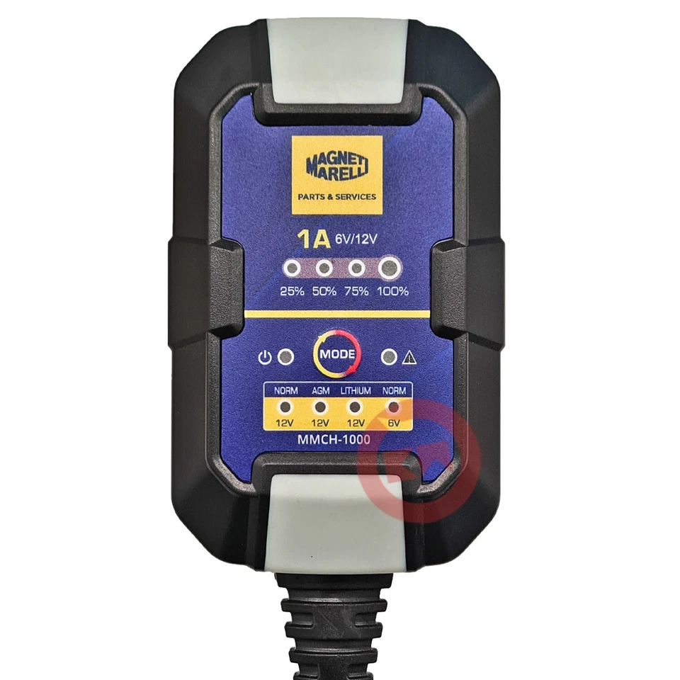 MAGNETI MARELLI Mantenitore di Carica batteria moto 6/12V PIOMBO/AGM/GEL/Litio - Immagine 2 di 4