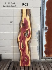 Eastern Red Cedar Live Edge Slabs for Sale Aromatic Bright and Vibrant
