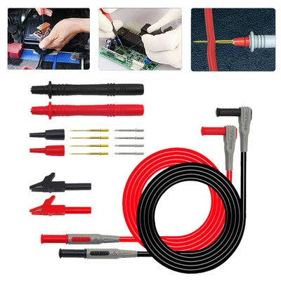16 IN 1 Multimeter Test Lead Kit,for Fluke Meter Electrical Alligator Clip Probe