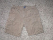 LEVI'S brown pure cotton CARGO Shorts size 38