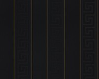 Versace Home Tapete Vlies Streifen Schwarz Gold Glanz 93524-4 (8,35€/1Qm)