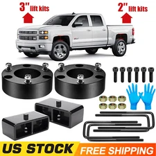 3" Front 2" Rear Lift Kit For 2007-2022 Chevy Silverado GMC Sierra 1500 2WD 4WD