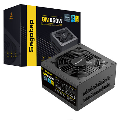 Segotep 750W 850W Gaming Power Supply Dual PCIE5.0 Ports 80 Plus Gold Certified