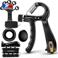 5 PCS Grip Strength Trainer Kit, Hand Gripper Strengthener, Forearm Strengthener