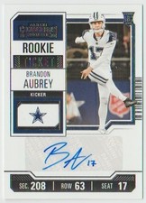 2023 Contenders Brandon Aubrey RC Rookie Auto Rookie Ticket #275 Cowboys