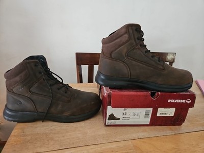 Wolverine Logan W201211 Steel Toe Work Boots Mens size 12 Brown ESD NEW IN BOX