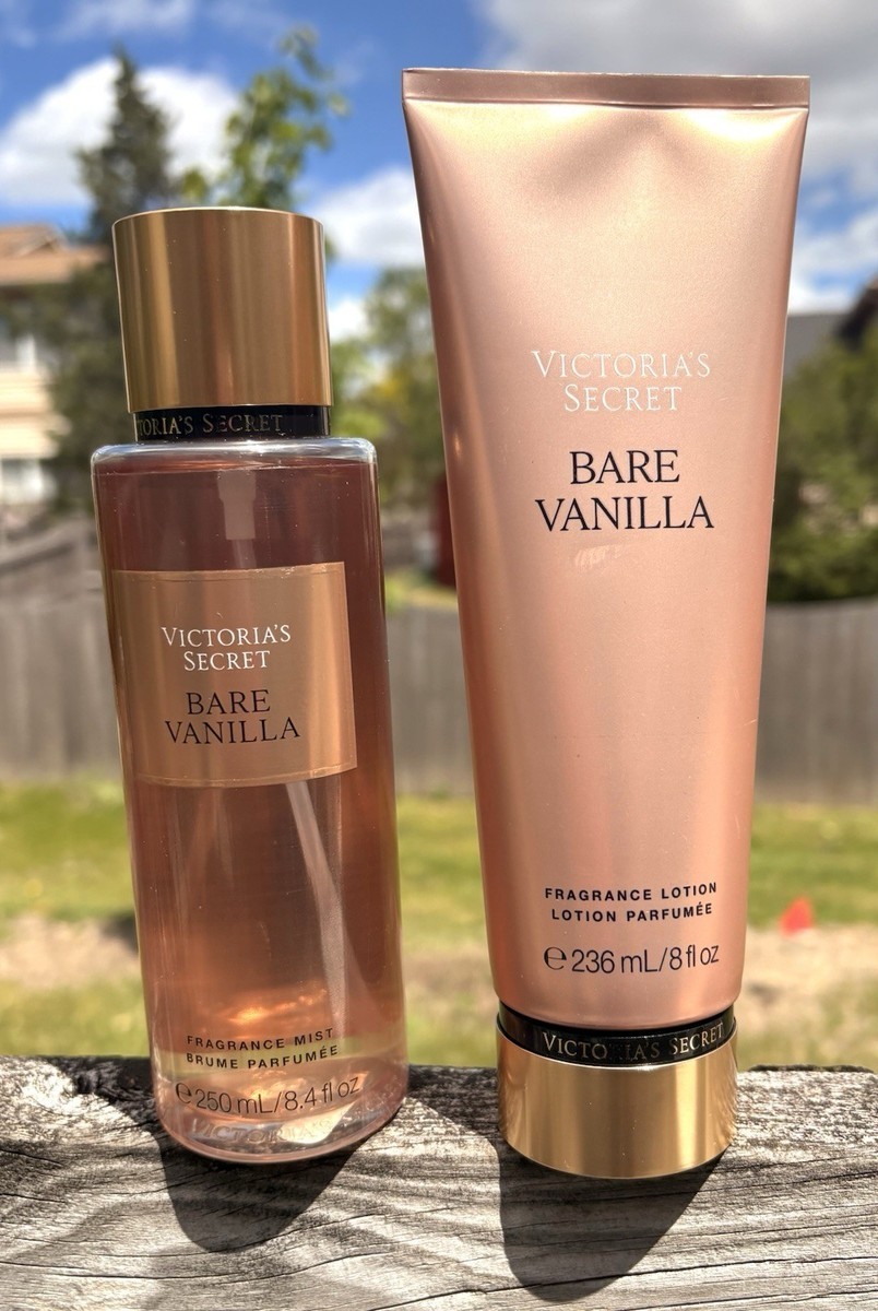 bare vanilla lotion and body mist