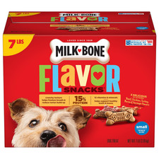 Milk-Bone Flavor Snacks Small Dog Biscuits, Flavored Crunchy Dog Treats, 7 Lb
