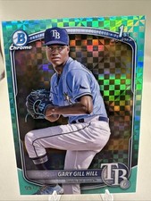Gary Gill Hill 2025 Bowman Chrome 1st Bowman Aqua X-Fractor /125