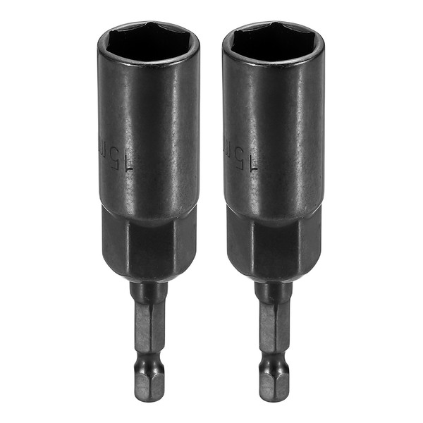 "Nussantrieb Bohrerspitze 15Mm 1/4\" 3.15\" 2 StüCk Schwarz"-image