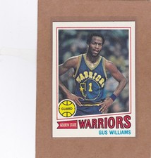1977-78 TOPPS BASKETBALL WHITE BACK GUS WILLIAMS #89 WARRIORS NM/NM+ *A46114