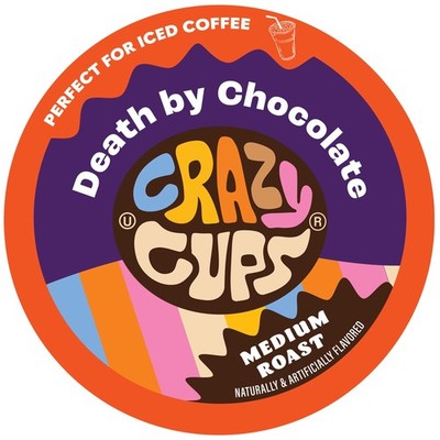 Crazy Cups Flavored Coffee for Keurig K-Cup Machines, Death by Chocolate, Hot or