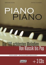 Piano Piano 1 mittelschwer + 3 CDs Die 100 schönsten Melodien von Klassik bis...