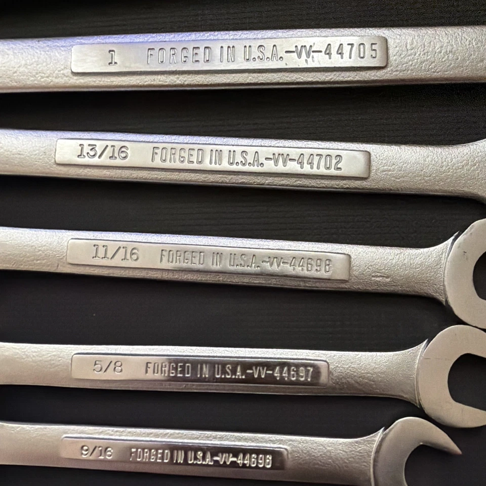 Craftsman Wrench Set 7 Piece - 1-1/14,1-1/8, 1,13/16,11/16,5/8,9/16 - Image 4 of 4