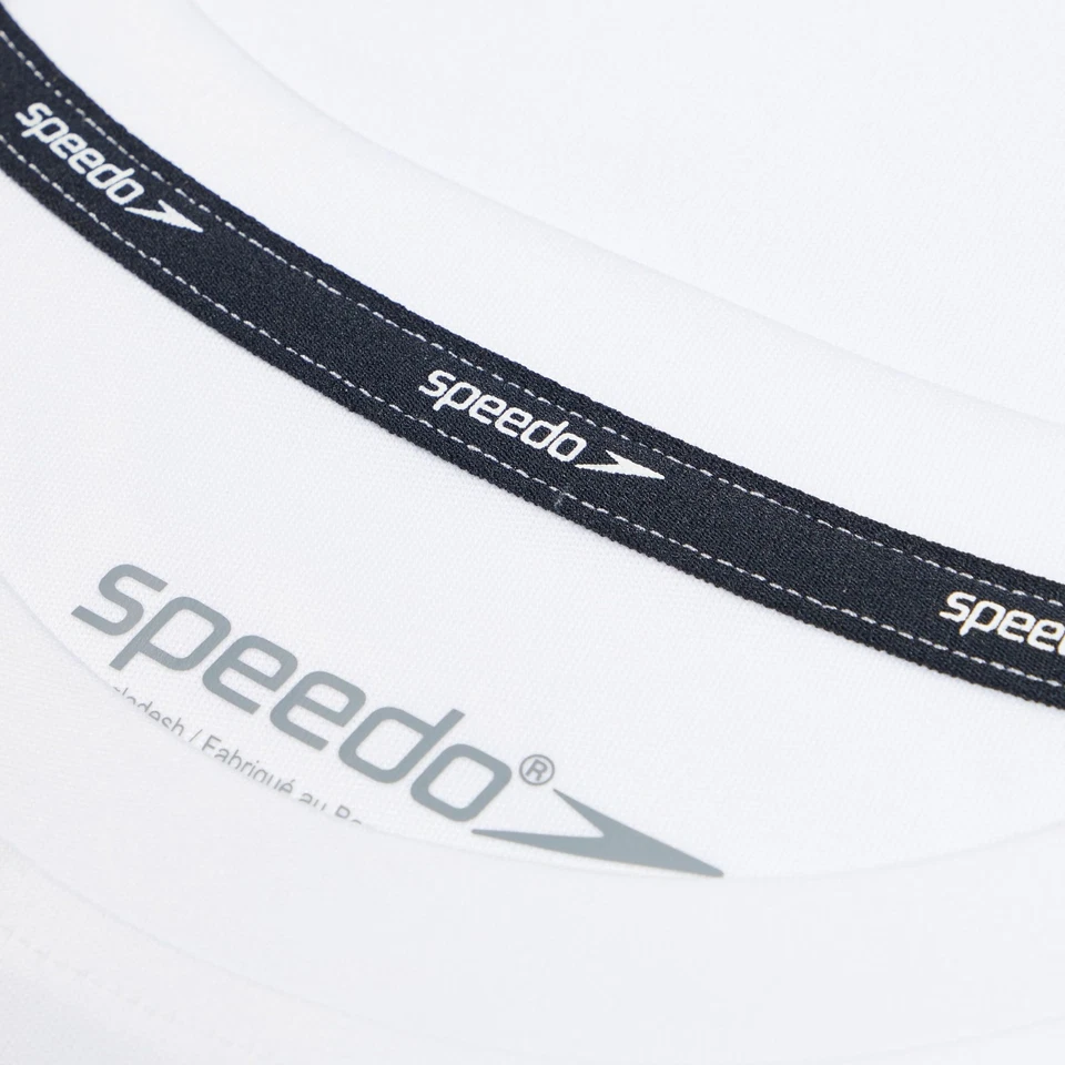 Camisa de natación Speedo UV manga corta gráfica para niño Foto 2 de 3