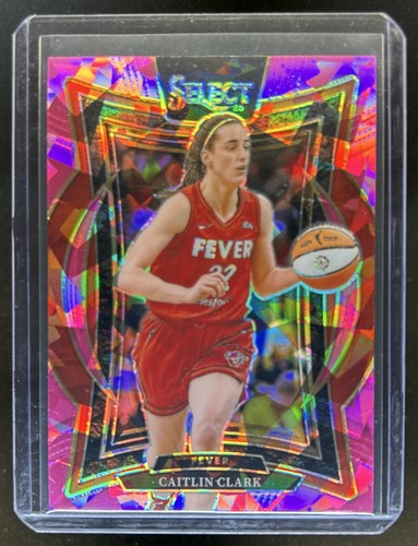 2025 Panini WNBA Select Caitlin Clark Concourse Pink Ice Prizm #41 Fever