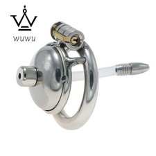 Stainless Steel Male Chastity Cage Device Men Super Small Metal Locking Belt