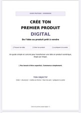 Créer ton premier produit digital 