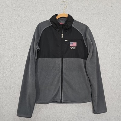 United States Olympic Committe Team Jacket 2014 Sz M Embroidered Logo 