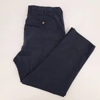 Polo Ralph Lauren Stretch Classic Fit Chino Pants Mens 40x28 Cotton Navy Blue