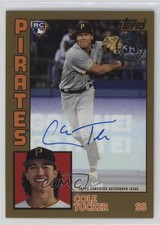2019 Update 1984 Topps Baseball Gold 49/50 Cole Tucker #84A-CT Auto 11p9