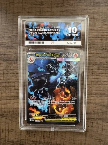 Mega Charizard X EX 125/094 - ACE 10 PERFECT SUB / NO IMPERFECTIONS