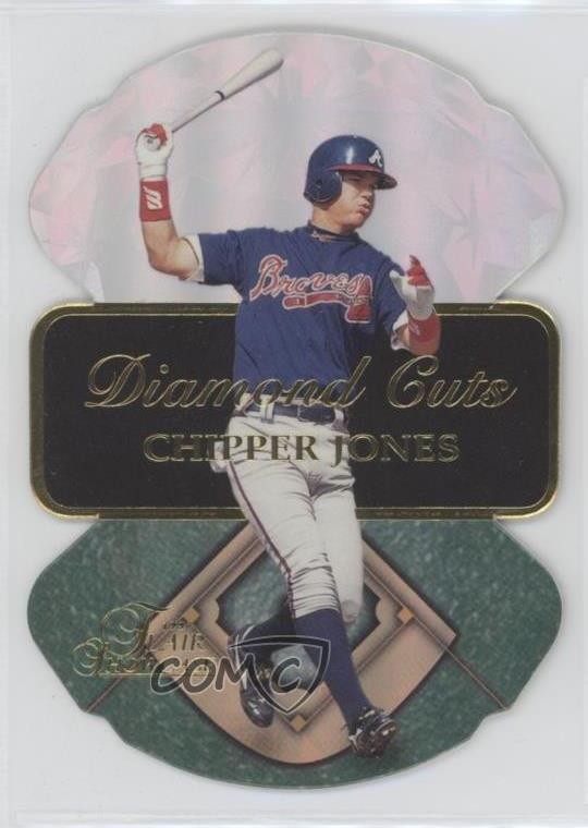 1997 Flair Showcase Diamond Cuts Chipper Jones #9 HOF 1q7