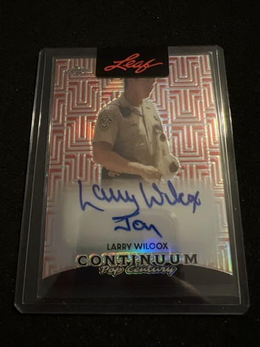 2023 Leaf Pop Century Continuum AUTO Red Larry Wilcox 31/49