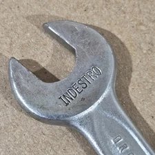 Vintage Indestro Tools 15mm 14mm Double Open end Wrench 41415 USA
