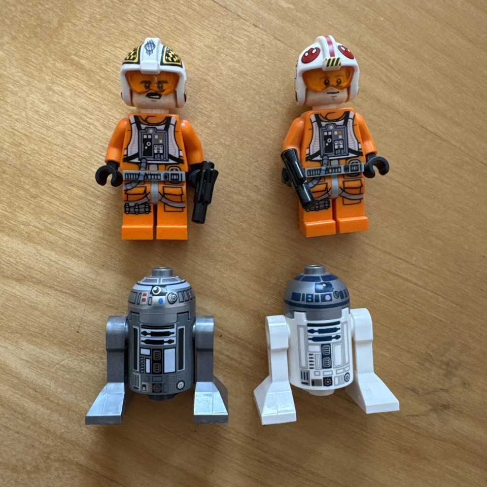 LEGO 75218 Star Wars X-Wing Starfighter - 4 minifiguras - Sin manual Sin caja *Leer Foto 2 de 4