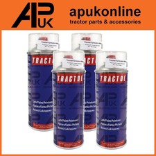 4x Tractol Blue Aerosol Spray Paint 400ml for Ford New Holland 8340 Tractor