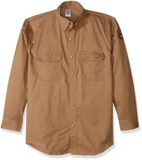 Revco Fr Flame Resistant Cotton Work Shirt - FS7-Khk Large
