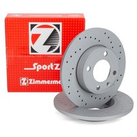 Zimmermann Sport Bremsscheiben Ø 239Mm FüR Vw Golf 1 2 Passat B1-4 Polo 86 Vorne