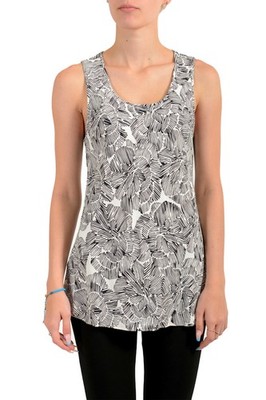 Hugo Boss Women's ''Inolea'' Multi-Color Sleeveless Blouse Shirt US 4 IT 40